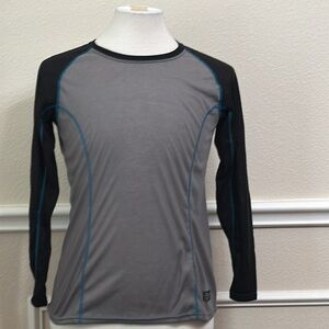 Polarmax 1.0 LIGHTWEIGHT BASEBALL SHIRT - Charcoal/Blk